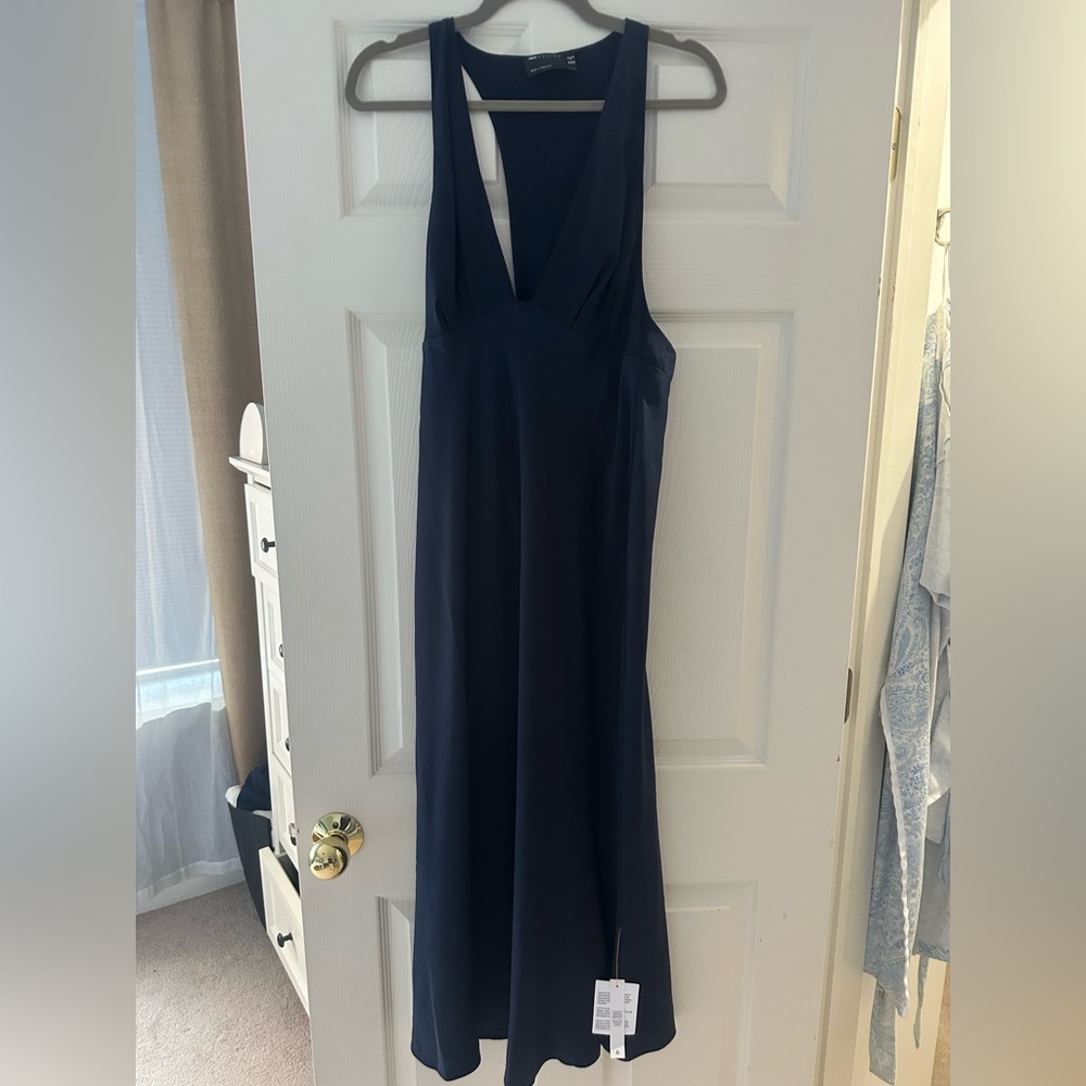 ASOS Black Halter Midi Gown